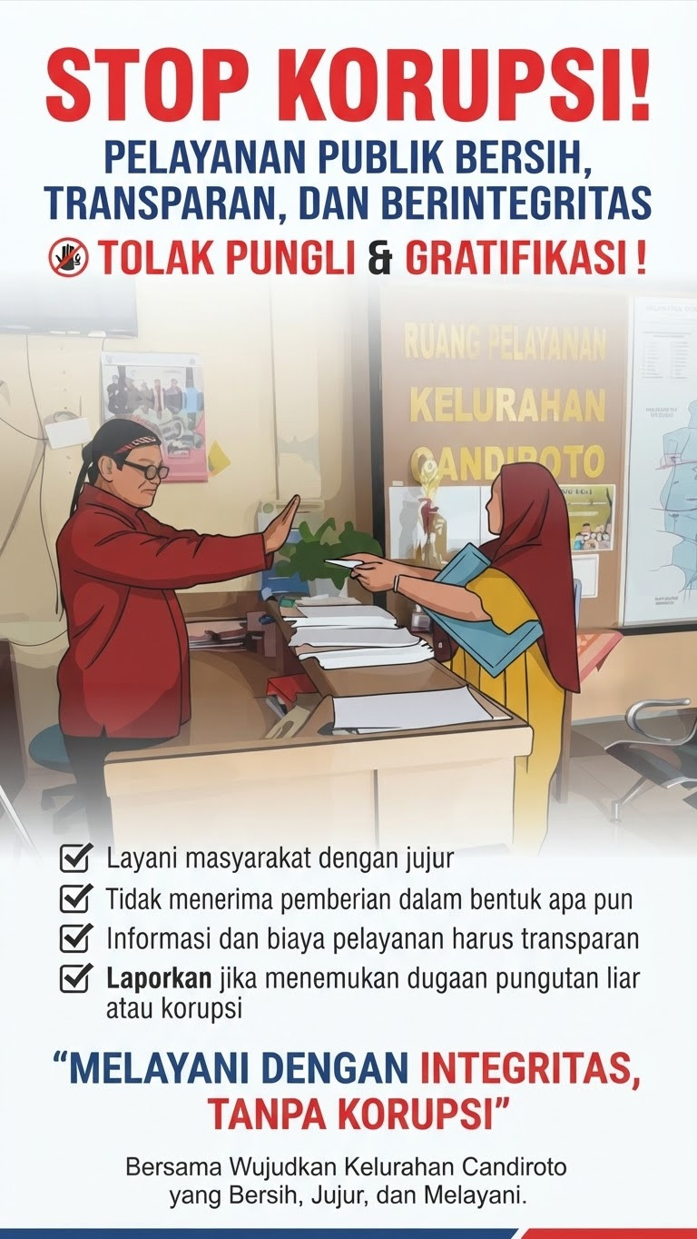 Kampanye anti Korupsi : Tolak Suap dan Gratifikasi 